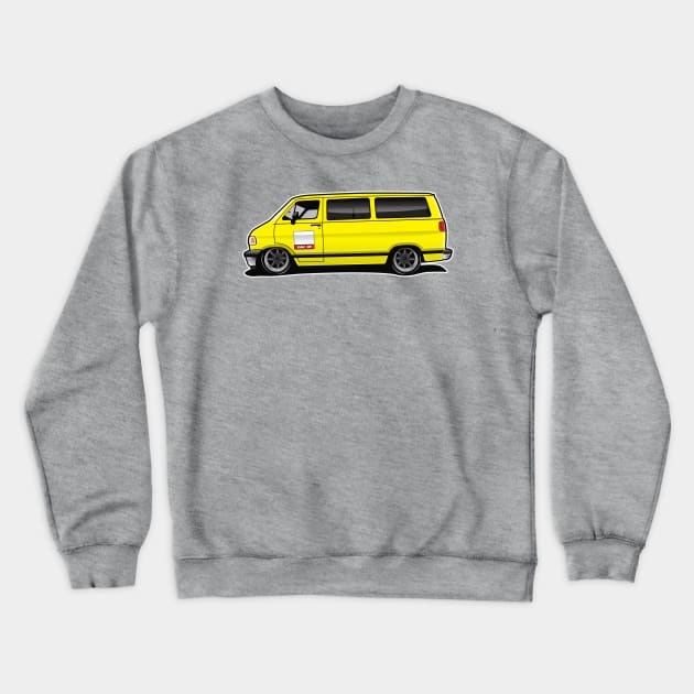 1994 Dodge Van Yellow Mid Crewneck Sweatshirt by RBDesigns